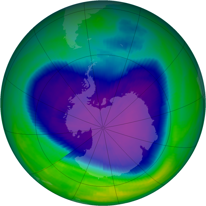 Ozone Map 1998-09-28